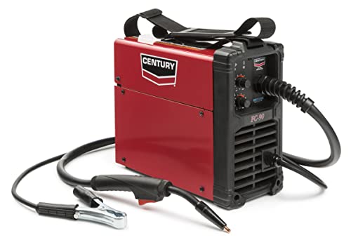 Lincoln Electric FC90 Flux Core Wire Feed Welder and Gun, 90 Amp, 120V, Inverter Power Source for Easy Operation, Portable Shoulder Strap, Best for Small Welding Jobs