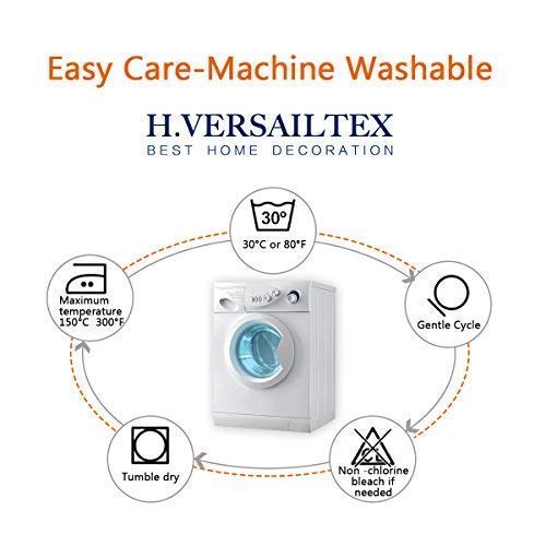 H.VERSAILTEX Super Stretch Individual Seat Cushion Cover Sofa Covers Couch Cushion Covers Slipcover Sets Thick Jacquard Textured Twill Fabric (3 Piece Sofa Cushion Covers, Ivory)