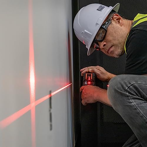 Klein Tools 93LCLS Self-Leveling Laser Level with Bright Red Cross Lines and Plumb Spot, Magnetic and Ceiling Clamp Mounting