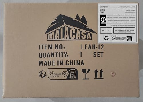 MALACASA 12 Pieces Porcelain Dinnerware Set, Modern White Dish Set for 4, Premium Serving Plates and Bowls Sets, Chip and Scratch Resistant Dishware Sets Kitchen Dishes Dining Ware Set, Series LEAH