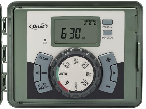Orbit 57894 4-Station Outdoor Swing Panel Sprinkler System Timer