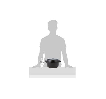 Lodge 5 Quart Cast Iron Double Dutch Oven – Pre-Seasoned – Lid Converts to 10.25" Skillet – PFAS-Free – Made in USA – Dual Handles – Oven, Grill, Campfire & Stovetop Safe – Durable & Non-Toxic