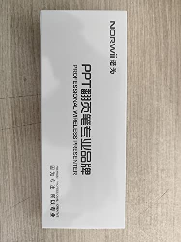 Norwii N99 Air Mouse Presentation Clicker with Pointer, Rechargeable Clicker for PowerPoint presentations, PowerPoint Clicker, Presentation Remote, Wireless Presenter, Handle Mouse - Black