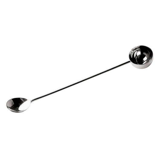 Frieling 18/10 Stainless Steel 2 Tablespoon Coffee Scoop & Spoon Stirrer for French Press - Silver, Long Handle - Coffee Spoons