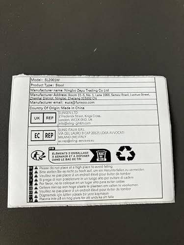 FURWOO Low Roller Seat PU Leather Rolling Stool Step Stool Mechanic Stool on Wheels for Home Office Garage Shop White