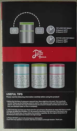 Lille Home Vacuum Insulated Stackable Stainless Steel Thermal Lunch/Snack box, 2-Tier Bento/Food Container with Lunch bag, Smart Diet, Weight Control, 32 Ounces, Pink