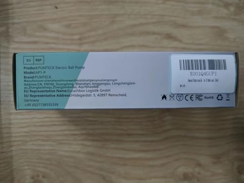 Pumteck Electric Ball Pump, Smart Air Pump Portable Fast Ball Inflation with Precise Pressure Gauge and Digital LCD Display for Football Basketball Volleyball Football (2 Pin and 1 Spout)