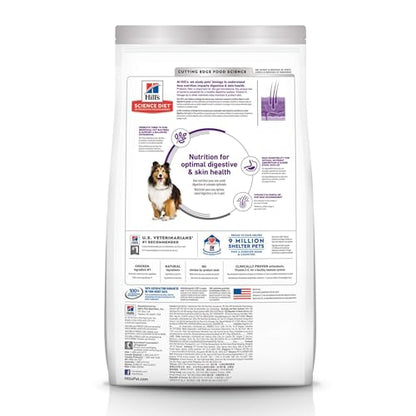 Hill's Science Diet Sensitive Stomach & Skin, Adult 1-6, Stomach & Skin Sensitivity Support, Dry Dog Food, Chicken Recipe, 30 lb Bag