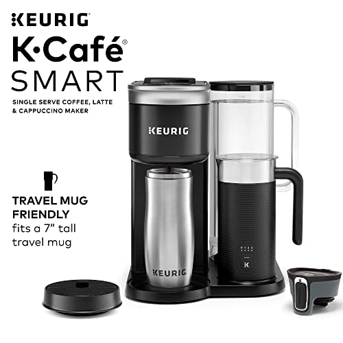 Keurig K-Cafe SMART Single Serve K-Cup Pod Coffee Maker, Black
