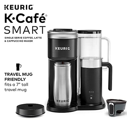 Keurig K-Cafe SMART Single Serve K-Cup Pod Coffee Maker, Black