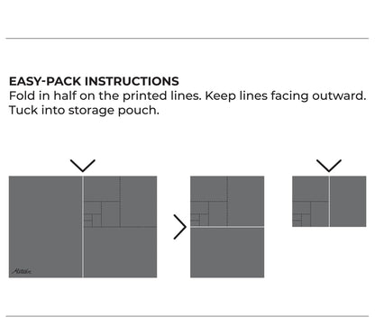 Matador Pocket Blanket 4.0 - Charcoal (Seats 2-4); Foldable Picnic Blanket; Sand Proof with Stakes; Picnic Tarp for Grass