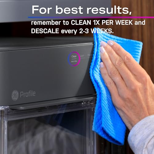 GE Profile Opal 2.0, Chewable Crunchable Countertop Nugget Ice Maker, Scoop included, 38 lbs in 24 hours, Pellet Ice Machine with WiFi & Smart Connected, Stainless Steel