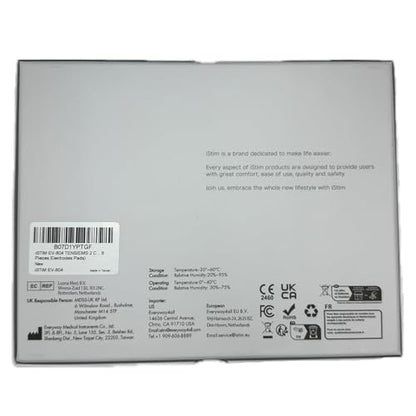 iSTIM EV-804 TENS/EMS 2 Channel Rechargeable Combo Machine Unit - Muscle Stimulator + Back Pain Relief and Management- 7 modes/24 Programs/Backlit (Including Electrodes Pads)