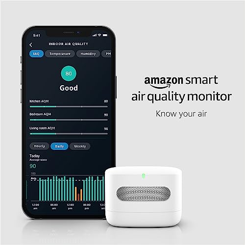 Amazon Smart Air Quality Monitor – Know your air, Works with Alexa