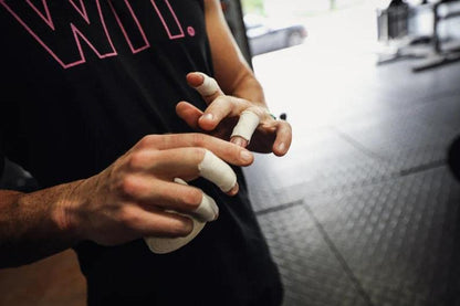 ADMITRY Athletic Tape,5 Pack White Sports Tape,Very Strong No Sticky Residue Wrist Ankle Tape for Gymnastics Boxing Lacrosse Climbing Hockey Bat