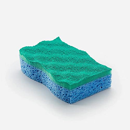 O-Cedar Scrunge Non-Scratch Scrub Sponge (Pack of 6) Multi-Use, All-Purpose, Odor-Resistant, Scrubbing Sponge Safely Cleans All Hard Surfaces in Kitchen and Bathroom