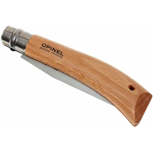 Opinel Folding Saw - Gardening and Camping Folding Carbon Steel Saw with Beechwood Handle