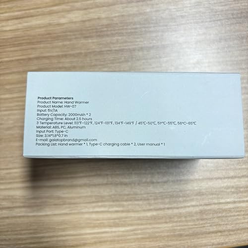 Gaiatop Electric Hand Warmers Rechargeable, Magnetic Pocket Hand Warmer 2-Pack, 3s Fast Heating, Fits in Gloves, for Winter Sports, Hunting Accessories, Stocking Stuffers Gifts for Men Women