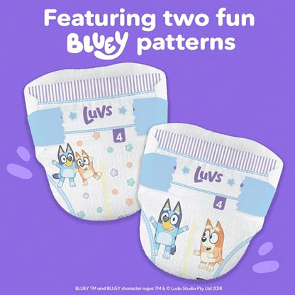 Luvs Diapers - Size 5, 172 Count, Bluey Platinum Protection Baby Diaper
