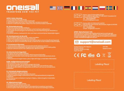 oneisall Cat Clippers for Matted Hair, 5-Speed Quiet Cat Grooming kit, Cordless Pet Shaver for Long Hair,Waterproof Pet Hair Trimmer, Pet Clippers for Cats(Green)