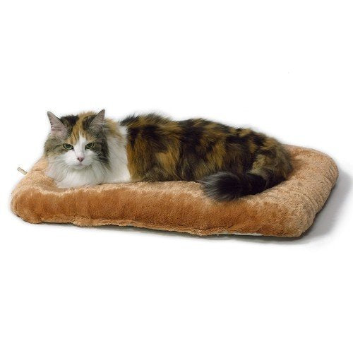 MidWest Homes for Pets Plush Cat Bed, Fits MidWest Cat Playpen Model 130, Machine Washable, Small, Camel