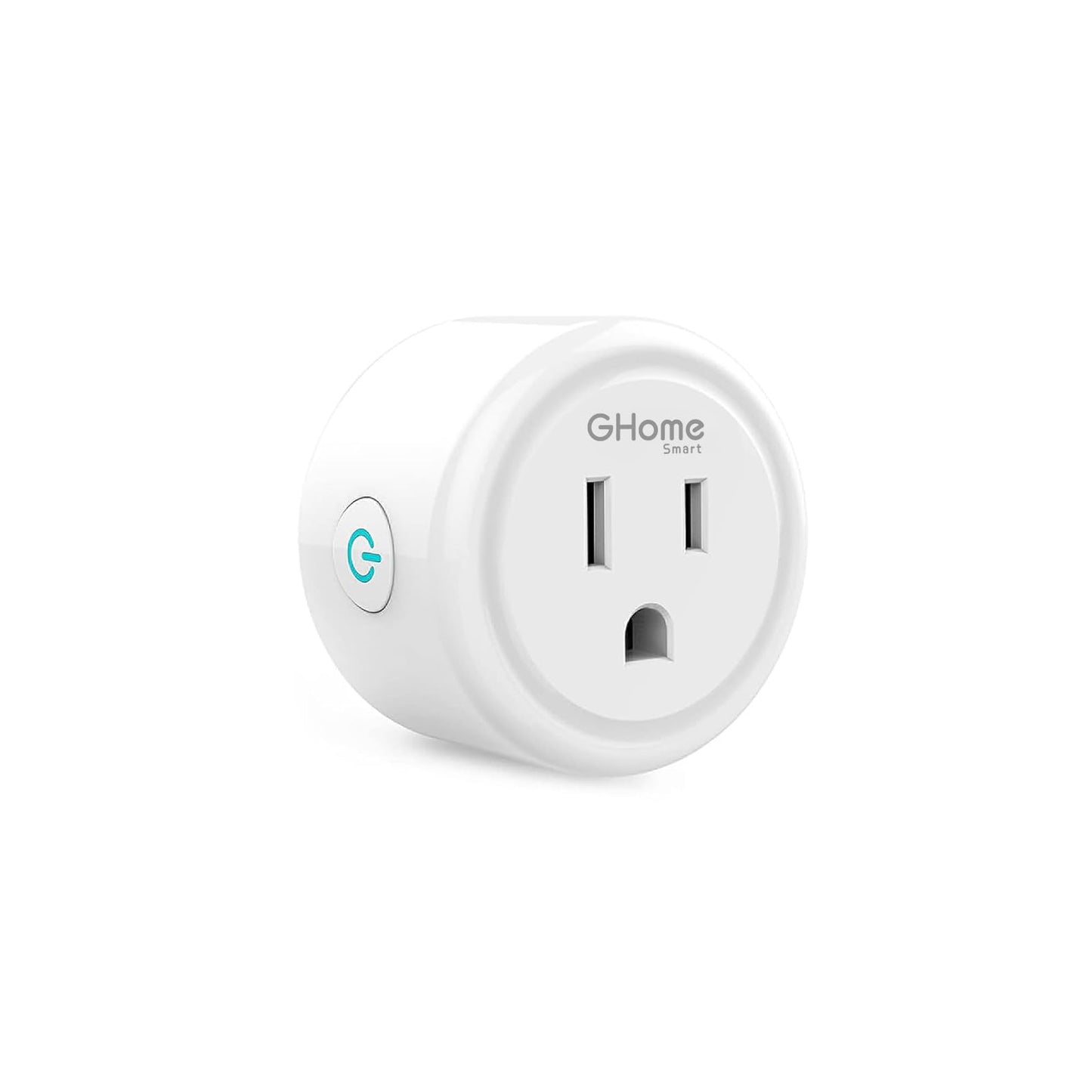 GHome Smart Mini Smart Plug Works with Alexa and Google Home, WiFi Smart Outlet Socket Remote Control Timer Function, Only 2.4GHz Network, No Hub Required, ETL FCC Listed, White