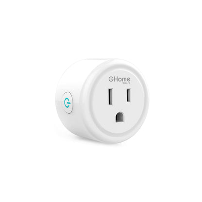 GHome Smart Mini Smart Plug Works with Alexa and Google Home, WiFi Smart Outlet Socket Remote Control Timer Function, Only 2.4GHz Network, No Hub Required, ETL FCC Listed, White