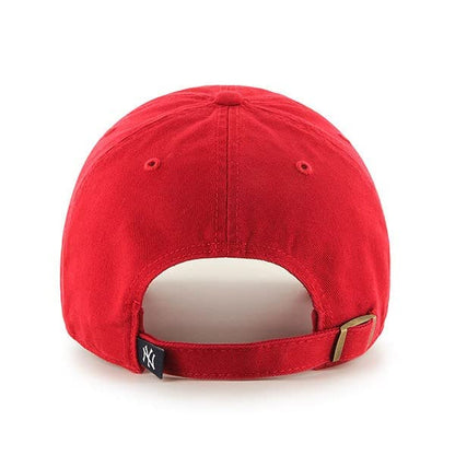 MLB New York Yankees Men's '47 Brand Clean Up Cap, Red, One-Size