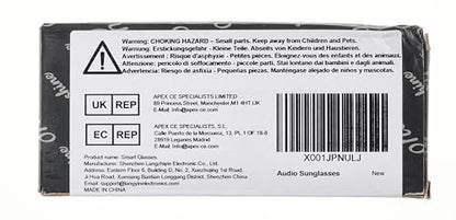 OhO Smart Glasses,Polarized Sunglasses with Bluetooth Speaker,Athletic/Outdoor UV Protection and Voice Control,Unisex (Grey Lens)