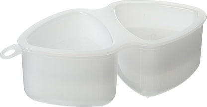 JapanBargain 1761, Japanese Sushi Mold Rice Ball Maker, Triangle Shape, Non Stick, White Color, Made in Japan