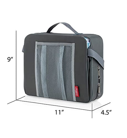 Nuby Easy Go Booster Seat - Travel Booster Seat for Babies and Toddlers - Holds Up to 35 Pounds - 9+ Months - Gray