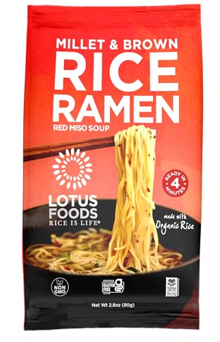 Lotus Foods Organic Ramen Miso Soup Mix-Millet & Brown-2.8 oz
