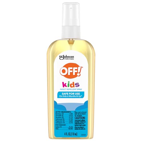 OFF! Kids Insect Repellent Spray, 100% Plant Based Oils, Safe for Use On Babies, Toddlers and Kids, 4 oz