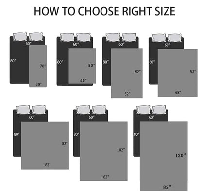 Ameritex Waterproof Blanket Reversible Dog Bed Cover Pet Blanket for Furniture Bed Couch Sofa