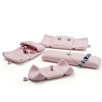 Oirlv Pink Velvet Jewelry Packaging Box Necklace Display Storage Case Necklace Gift Box