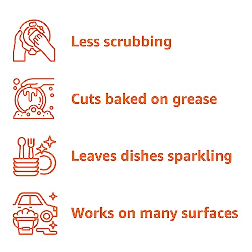 Amazon Basics Dish Soap, Fresh Scent, 30 fl oz, Pack of 4