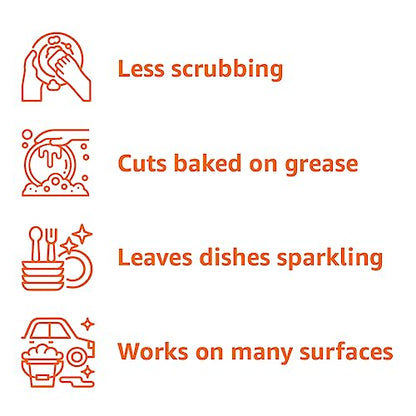 Amazon Basics Dish Soap, Fresh Scent, 30 fl oz, Pack of 4