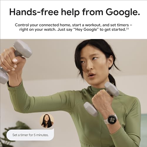 Google Pixel Watch 2 (Previous Model) with the Best of Fitbit - Heart Rate Tracking, Stress Management, Safety Features - Android Smartwatch - Matte Black Aluminum Case - Obsidian Active Band - WI-FI