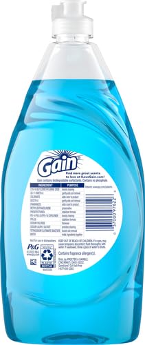 Gain Ultra Bleach Alternative Dishwashing Liquid Dish Soap, Honey Berry Hula, 21.6 fl oz