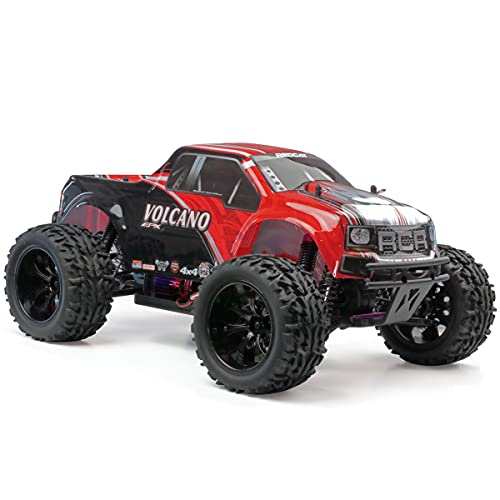 Redcat Racing Electric Volcano EPX Truck with 2.4GHz Radio, 7.2v 1800mAh NiMh and Charger Included (1/10 Scale), Red