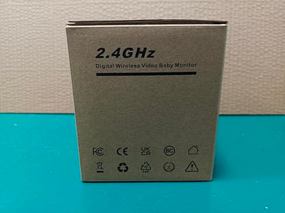 HelloBaby Baby Monitor with Remote Pan-Tilt-Zoom Camera and 3.2'' LCD Screen, Infrared Night Vision, Temperature Display, Lullaby, Two Way Audio, with Wall Mount Kit