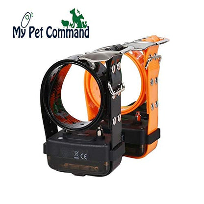My Pet Command 1.25 Mile (6600 Ft) Dog Training Extra Collar Safe Dog Shock Collar Shock, Vibrate, Tone and Flashing Beacon Lights Waterproof Rechargeable Dog Hunting add Up to 3 Collars