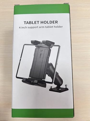 OHLPRO Car Tablet Holder - Heavy Duty Drill Base, Tablet Mount for Truck Compatible with iPad Samsung Tab 5"-13" Tablet and Phone, iPad Stand for Wall/Business/Vehicle/Desktop, etc.