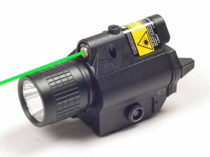 Ade Advanced Optics Tactical Class IIIA Green Laser Sight with 200 lm LED Flashlight & Built in RIS Rail Mounts