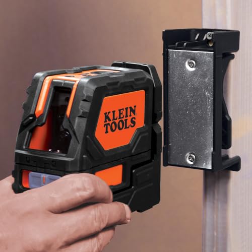 Klein Tools 93LCLS Self-Leveling Laser Level with Bright Red Cross Lines and Plumb Spot, Magnetic and Ceiling Clamp Mounting