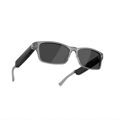 Amazon Echo Frames, an Alexa device (newest model), Smart glasses with Alexa, Modern Rectangle frames in Charcoal Gray with polarized sunglass lenses