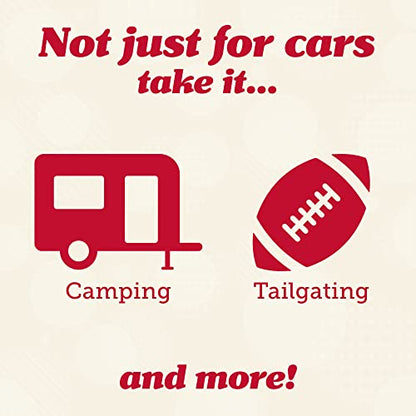 Lusso Gear Spill-Proof Car Trash Can - 2.5-Gallon Black Round - Leak-Proof Lid & Waterproof Removable Liner - Hanging Car Trash Bin & Organizer for SUV, Truck & Minivan