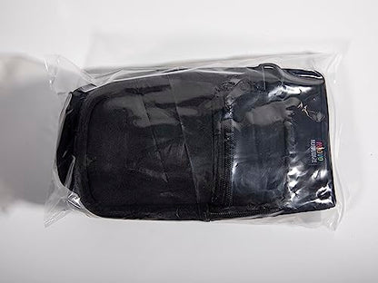 Nuovoware Water Bottle Carrier Bag, 25oz/32oz Bottle Pouch Holder, Adjustable Shoulder Hand Strap 2 Pocket Sling Neoprene Sleeve Sports Accessories for Hiking Travelling Camping, Black