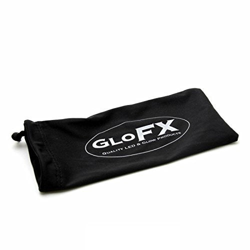 GloFX Kaleidoscope Glasses | Plastic Frame Diffraction Glasses with Glass Crystal Lens | 3D Prism Rainbow Effect - Great EDM, Concert, and Rave Accessory