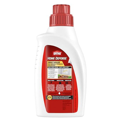 Ortho Home Defense Insect Killer for Indoor and Perimeter Concentrate, Kills Ants, Cockroaches and Spiders, 32 oz.